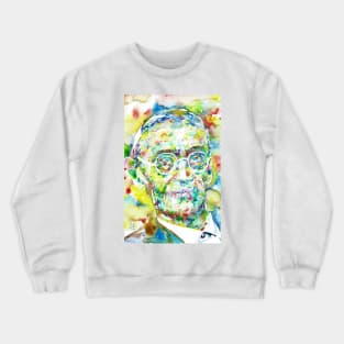 HERMANN HESSE - watercolor portrait .3 Crewneck Sweatshirt